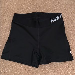 Nike pro spandex shorts